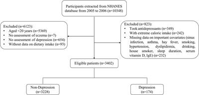 The impact of Composite Dietary Antioxidant Index on the relationship between eczema and depression symptoms in US adults